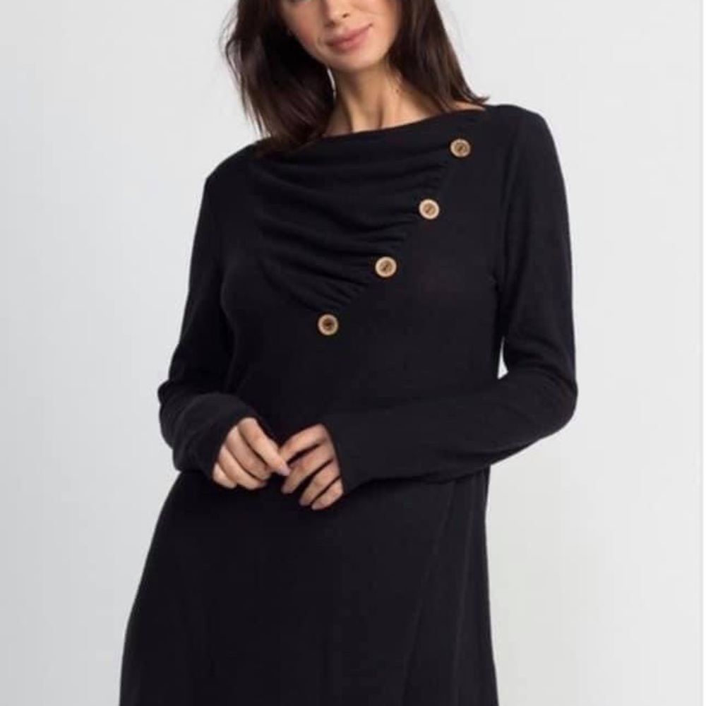 Black Sweater Dress. Runs on smaller side.